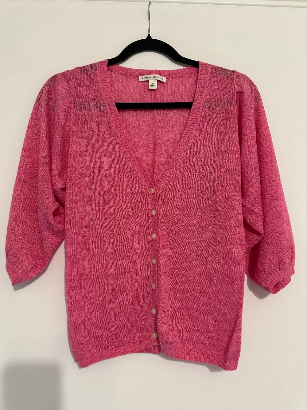 Banana Republic Pink Textured Lightweight Knit Sweater – Women's Size S